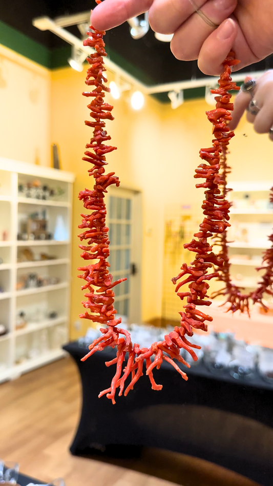 Natural Mediterranean Coral Necklace