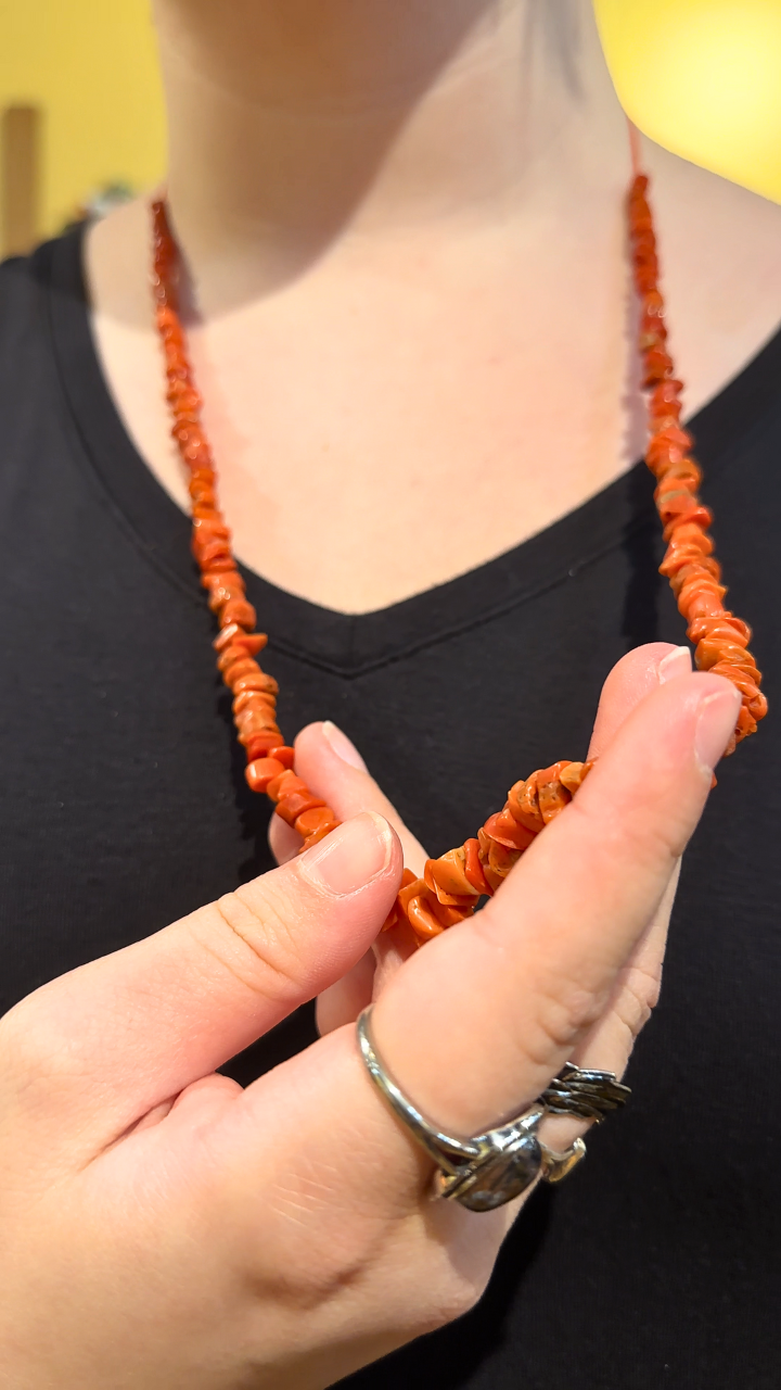 Natural Mediterranean Coral Necklace