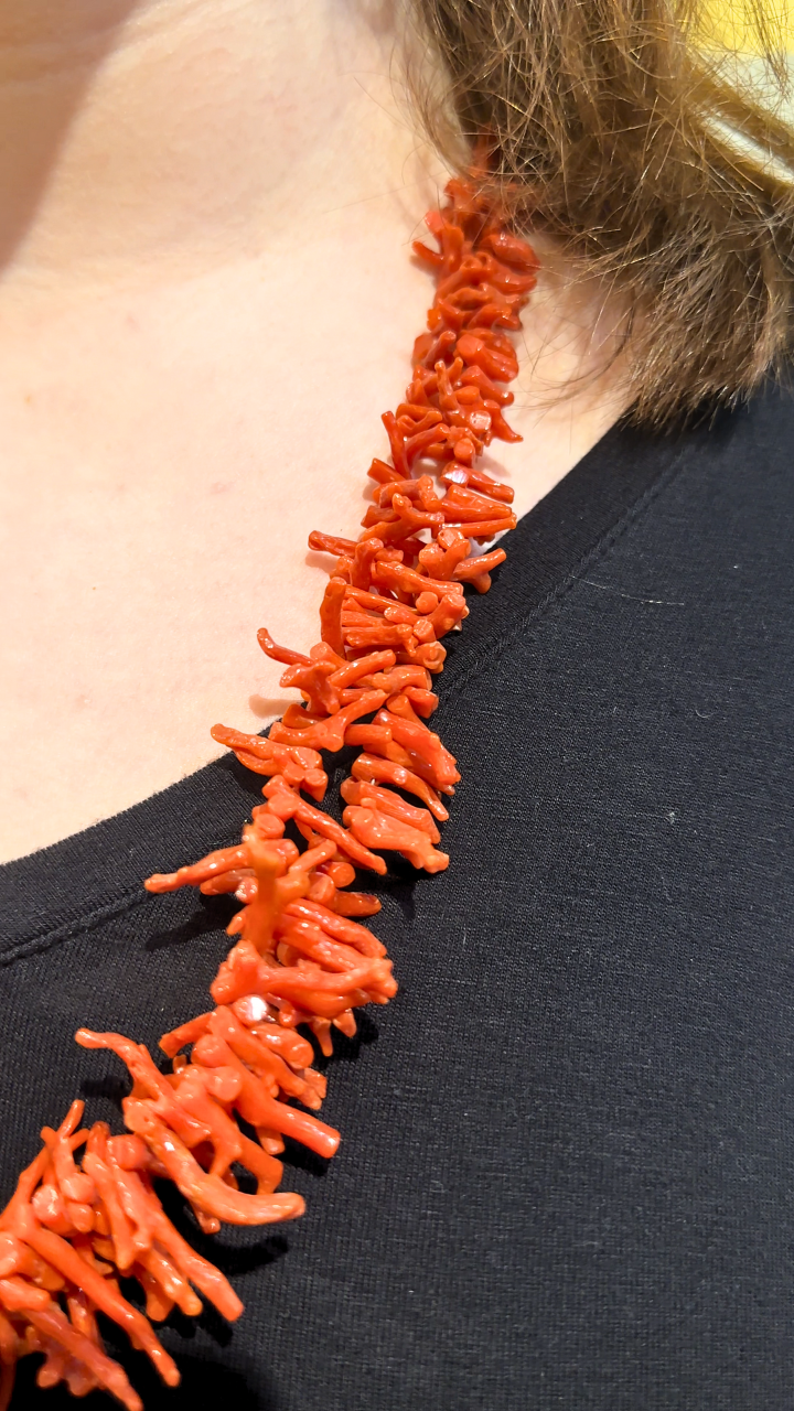 Natural Mediterranean Coral Necklace