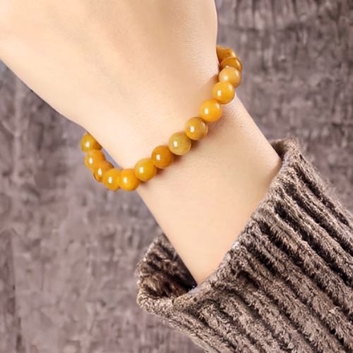 BY13S: Yellow Jade Bracelet top